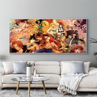 Japanese Anime One Piece Art Poster Comic Character Print Canvas Paintings and Prints Home Decor Living Room Pictures Frameless