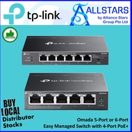 TP-LINK ES205GP Omada 5port Gigabit Easy Managed Switch with 4-Port PoE+ / ES206GP 6port Gigabit Eas