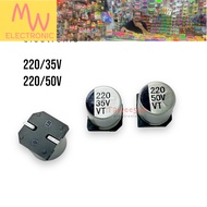 Capacitor SMD 220uf/35V 220uf/50V (Pack Of 10) Canned