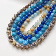 Natural Stone Sea Grain Apatite Round Beads Loose Beads Spacer Beads Handmade diy Beaded Bracelet Ne