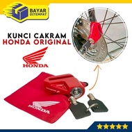 Kunci Cakram HONDA Gembok Pengaman Sepeda Motor Original AHM