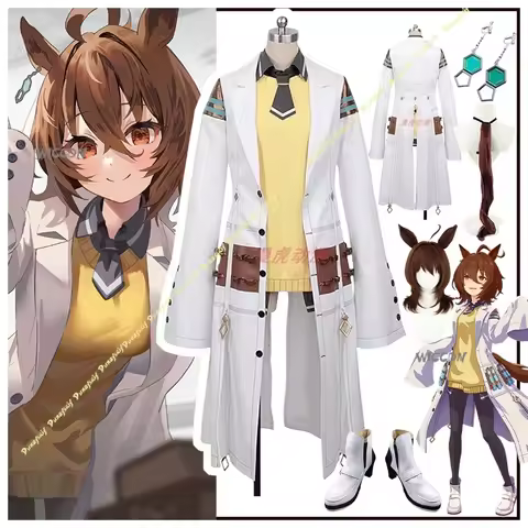 Anime Pretty Derby Uma Museum Agnes Tachyon Cosplay Costumes Suit Coat Girl Stage Performance Earcli