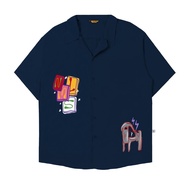 KEMEJA Nameless Society Rayon Shirt - Hopscotch