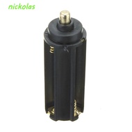 NICKOLAS Torch Lamp Plastic 18650 Battery AAA Battery White Casing Case