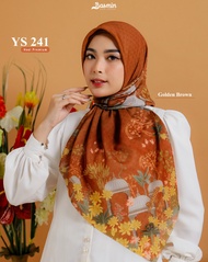 Yasmin Official Segi Empat Motif Aqsa Terbaru Ys 241 Scarf Aqsa Yasmin Hijab Segiempat motif voal pr
