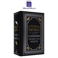 เพลงน้ำแข็งและไฟ #3พายุแห่งดาบ20TH ภาพประกอบปกแข็งโดย George R. หนังสือภาษาอังกฤษดั้งเดิม Martin