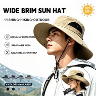 Wide Summer Bucket Hat For Men Waterproof Cowboy Hat Outdoor Beach Hat Hiking Fisherman Hat For Men