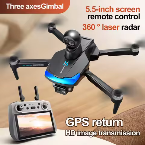 New S185 Professional Drone GPS Return 5G Ture 2.7K HD Dual-Camera Remote With Touch Screen 3-Axis P