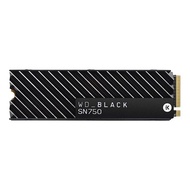 WD เอสเอสดี SSD BLACK SN750 1TB. M.2 PCIe Gen3 with Heatsink (WDS100T3XHC)  สินค้าลดล้างสต็อค -