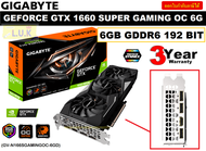 VGA (การ์ดแสดงผล) GIGABYTE GEFORCE GTX 1660 SUPER GAMING OC 6G - 6GB GDDR6 192bit (GV-N166SGAMINGOC-6GD) - รับประกัน 3 ปี Synnex