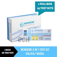 [1Box 25 kit] NEWGENE Covid-19 2 in 1 Saliva/ Nasal Test Kit RTK (1 Box= 25 test kits)