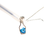 Bluebottle HEART BLUE NECKLACE BOTTLE NECKLACE WITH BLUE HEART