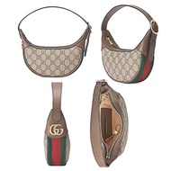 ของแท้ 💯% กระเป๋าสะพายไหล่ GUCCI OPHIDIA GG MINI BAG (BEIGE/EBONY/BROWN)