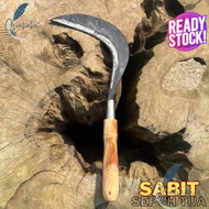 Sabit Sepuhan Tua Super Tajam - Arit Baja Gagang Kayu Harga Murah - Pengaritan  / Gunting Rumput Rum