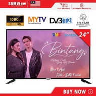 SAMView Digital LED TV / Television FHD 1080P MYTV DVB-T2 Ready (19"/24")