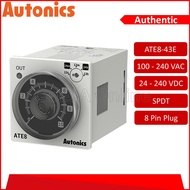AUTONICS ATE8-43E Analog Timer On Delay Multi Range Timer 3S 30S 3M 30M 3H AC100-240V DC24-240V