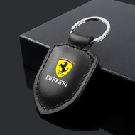 Suitable for Ferrari car keychain Roma Ferrari 488 Portofino F8 genuine leather key chain