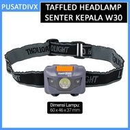 TAFFLED HEADLAMP FLASHLIGHT WATERPROOF LIGHT LED W30