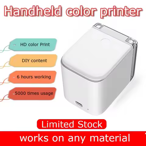 Handheld Mobile Printer Paperless Multi-surface tattoo photo logo pattern bar code mbrush Portable M