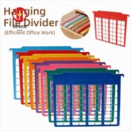 ORIEN 8pcs Hanging Folder Separator, Plastic Multicolor Hanging File Divider, Simple A4 File Rack Pa