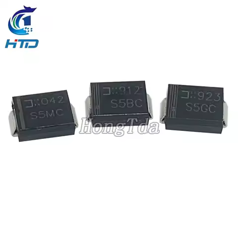 20PCS S5AC-13-F S5BC-13-F S5DC-13-F S5GC-13-F S5JC-13-F S5KC-13-F S5MC-13-F Current 5A/50V-1KV (DO-2