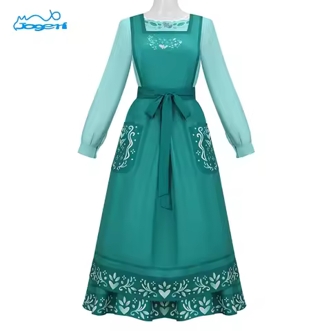 Movie Mirabel's Mother Julieta Cosplay Costume Women's Halloween Role Play Dress Encanto Outfit Clot