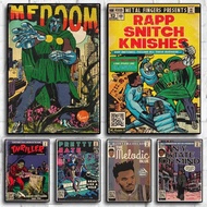 MF Doom Comic Poster Aesthetic Nas Michael Jackson Music Album Hip