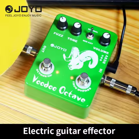 JOYO JF-12 Voodoo Octave Fuzz Guitar Effect Pedal Both Distortion and Octave Effect True Bypass Elec