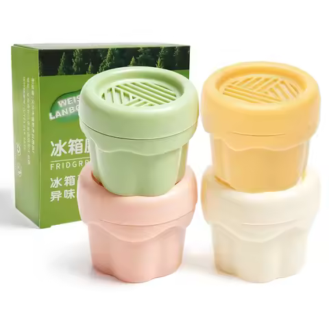 Refrigerator Deodorizer Smell Eliminator for Fridge Freezer 4 Different Scent Long Lasting Freshen R