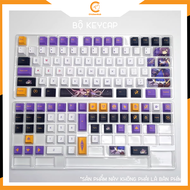 Bộ keycaps 128 phím nhựa pbt cherry profile chủ đề nhân vật Keqing