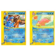 English Pokemon Card Azumarill - 4/147 /Slowbro - 33/147 - Rare Aquapolis Singles [ USED ]