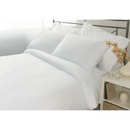 Hotel Quality Bedding Set | Stripes White | Cotton | Mastex