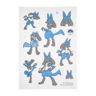Pokemon寶可夢 貼紙（布面可用）利歐路&路卡利歐 1張