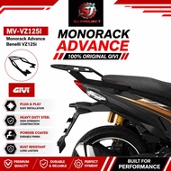 100% ORIGINAL} GIVI MONO RACK MN VZ125I VZ 125I RACK MV +  B32NB