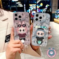 Labubu Wallet Phone Case For Redmi K80 K60 K50 Ultra K50i K40 Pro Plus K40S Turbo 4 Pro 5G 4G Casing