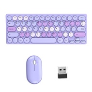 64keys Bàn phím không dây và chuột công thái học Combo với phích cắm chơi PC máy tính xách tay Phong