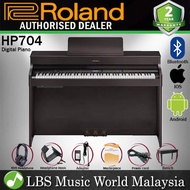 Roland HP704 88 Key Digital Piano with SuperNATURAL Piano Modeling Dark Rosewood (HP-704 HP 704)
