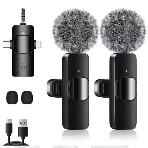 Wireless Microphone Lavalier Microphone Live Streaming Recording Equipment Lavalier Influencer Food 