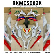 Cover Set Rapido Yamaha XMAX 250 / 300 V1 V2 GUNDAM SERIES (4) WHITE Accessories Motor X MAX XMAX250 XMAX300