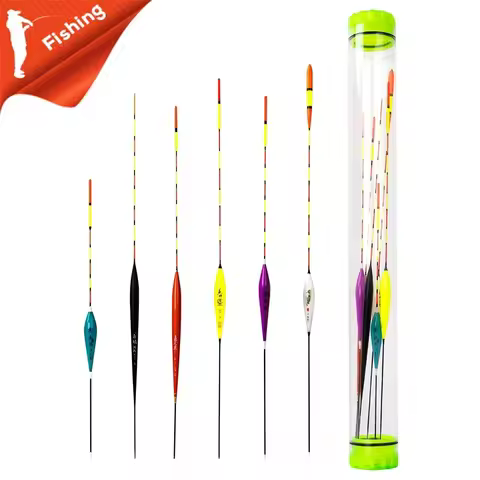 Acrylic Fishing Float Cylinder Transparent Thick Protection Float Storage +6 Floating Fishing Access