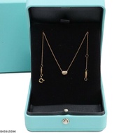 Tiffany & co Bean design 18K玫瑰金鑽石項鍊