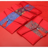 CNY Silk Embroidery Ang Bao Organizer / CNY New Notes Pouch / Red Packet Pouch (SG Stocks)