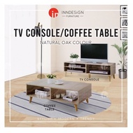 (Pre Order ) 4FT TV CONSOLE / TV CABINET + COFFEE TABLE (FREE DELIVERY AND INSTALLAITON)