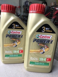 Dầu nhớt Castrol xe số công thức cải tiến Power 1 Castrol 4T 10w40 800ml