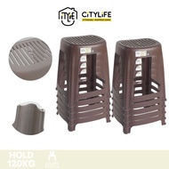 (Bulk Bundle of 10) Citylife Kids Adults Stackable Picnic Gathering Haren Stool Chair Hold Up To 120kg D-2040