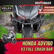 [KELEX Adventure] Honda ADV160 Full Crash Bar V3 Heavy Duty ADV 160 Motorcycle Accessories