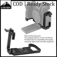 LIXADA L Shape Bracket QUICK RELEASE PLATE Fit สำหรับ Z5II กล้องอลูมิเนียมแนวตั้งแนวนอน L Bracket