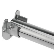 Open Flange Fixing SeatHanging Rod Round Tube SeatWardrobe Closet Through Tube