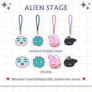 GANTUNGAN ALIEN STAGE MECCH | ALNST PHONE STRAP | STICKER | ALIENSTAGE PHONE STRAP | Hanger hp Alien