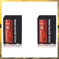 (HARB) 2X 8GB Memory Stick MS Pro Duo Flash Card Cybershot Camera